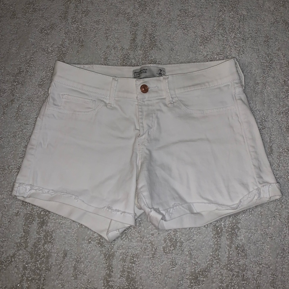 White Abercrombie Shorts